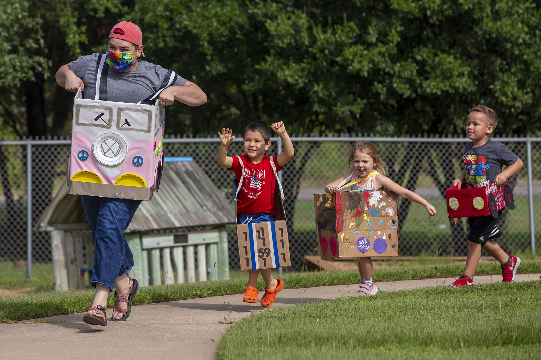 Preschool box car race